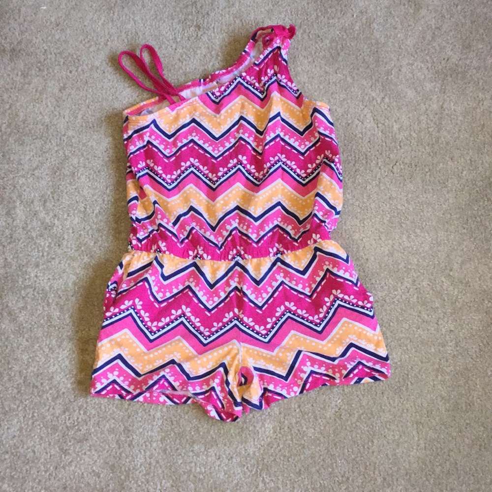 Pink and orange jumpsuit